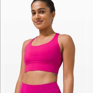 ripened raspberry longline energy bra